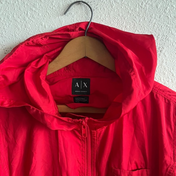 NWOT Armani Exchange Women's Red Utility Parka Jacket Size M Style 8NYK20 - Picture 8 of 14